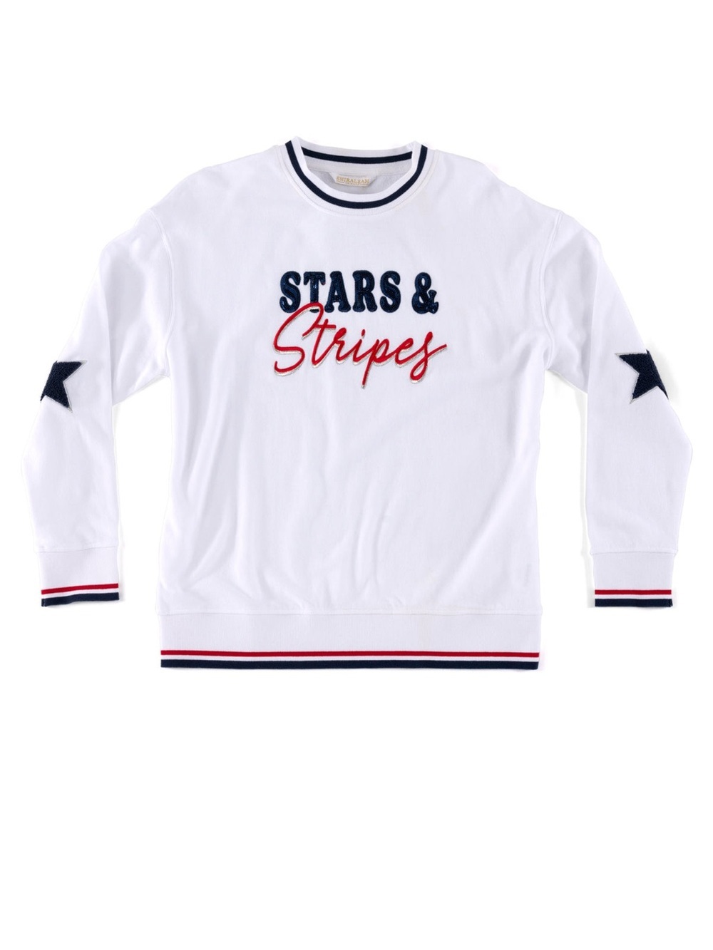 Shiraleah "Stars & Stripes" Sweatshirt, White